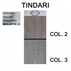 Tenda Tindari pongé misto seta strié | Altezza 330 cm